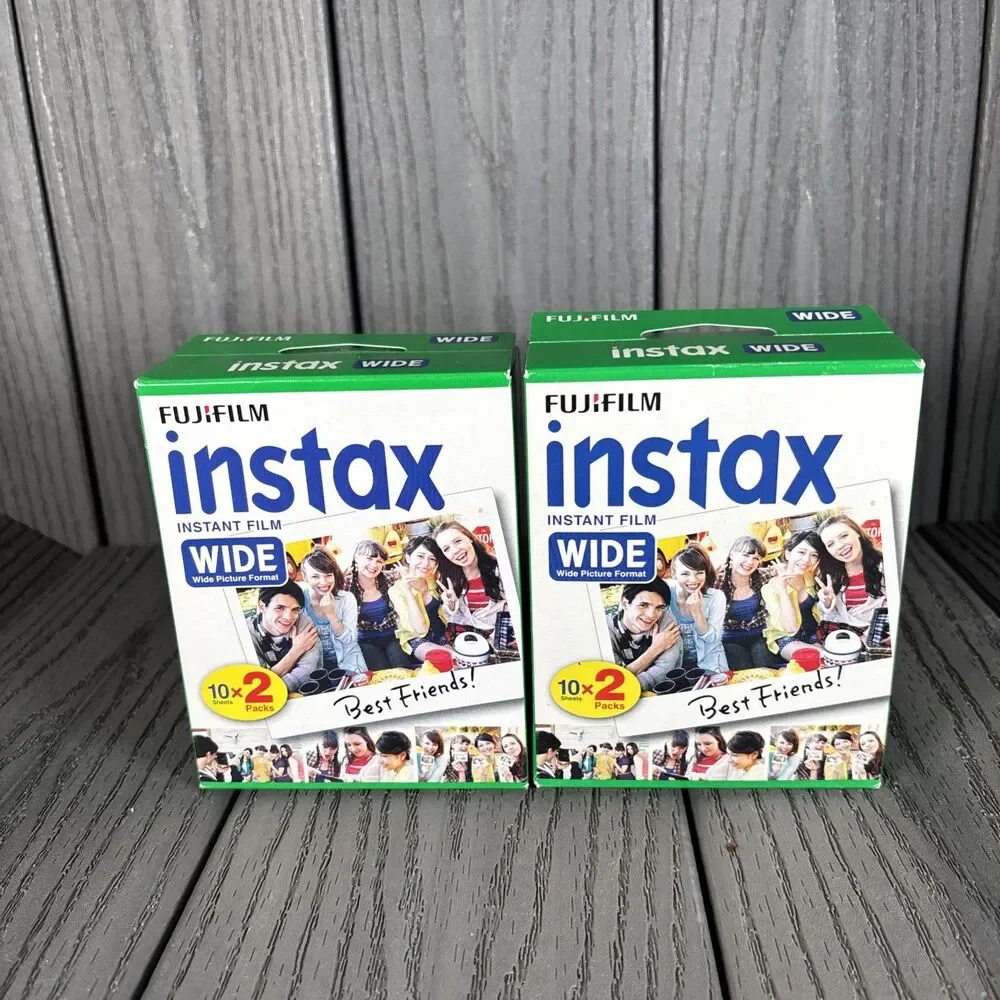 Fujifilm Instax Wide Instant Film 2 Twin Packs 40 Sheets Expired 2017